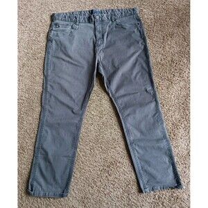 Tommy Hilfiger Khaki Pants Men's 38x30 Gray Embroidered Regular Fit